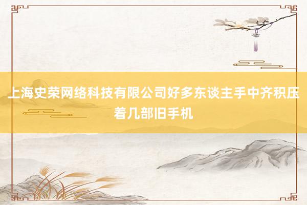上海史荣网络科技有限公司好多东谈主手中齐积压着几部旧手机